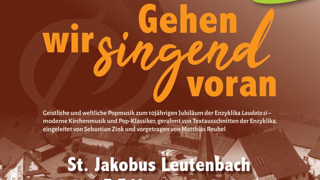 Plakat Schöpfungskonzert in Leutenbach